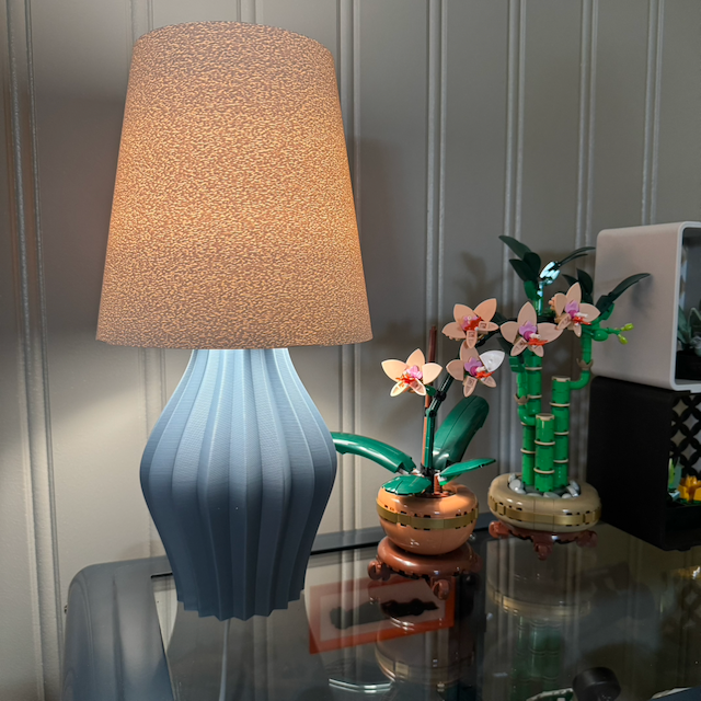 Whisper Glow Ripple Table Lamp